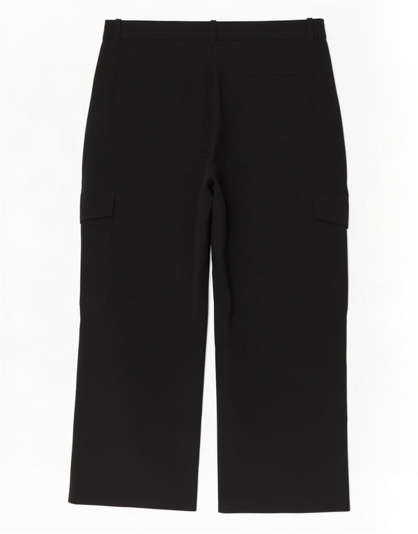 Marks & Spencer Womens High Waist Cargo Trousers UK 20 2XL W38 L30 Black