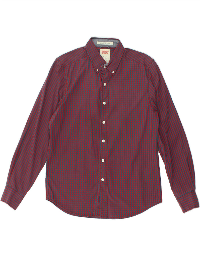 LEVI'S Mens Standard Fit Shirt Small Red Check | Vintage Levi's | Thrift | Second-Hand Levi's | Used Clothing | Messina Hembry 