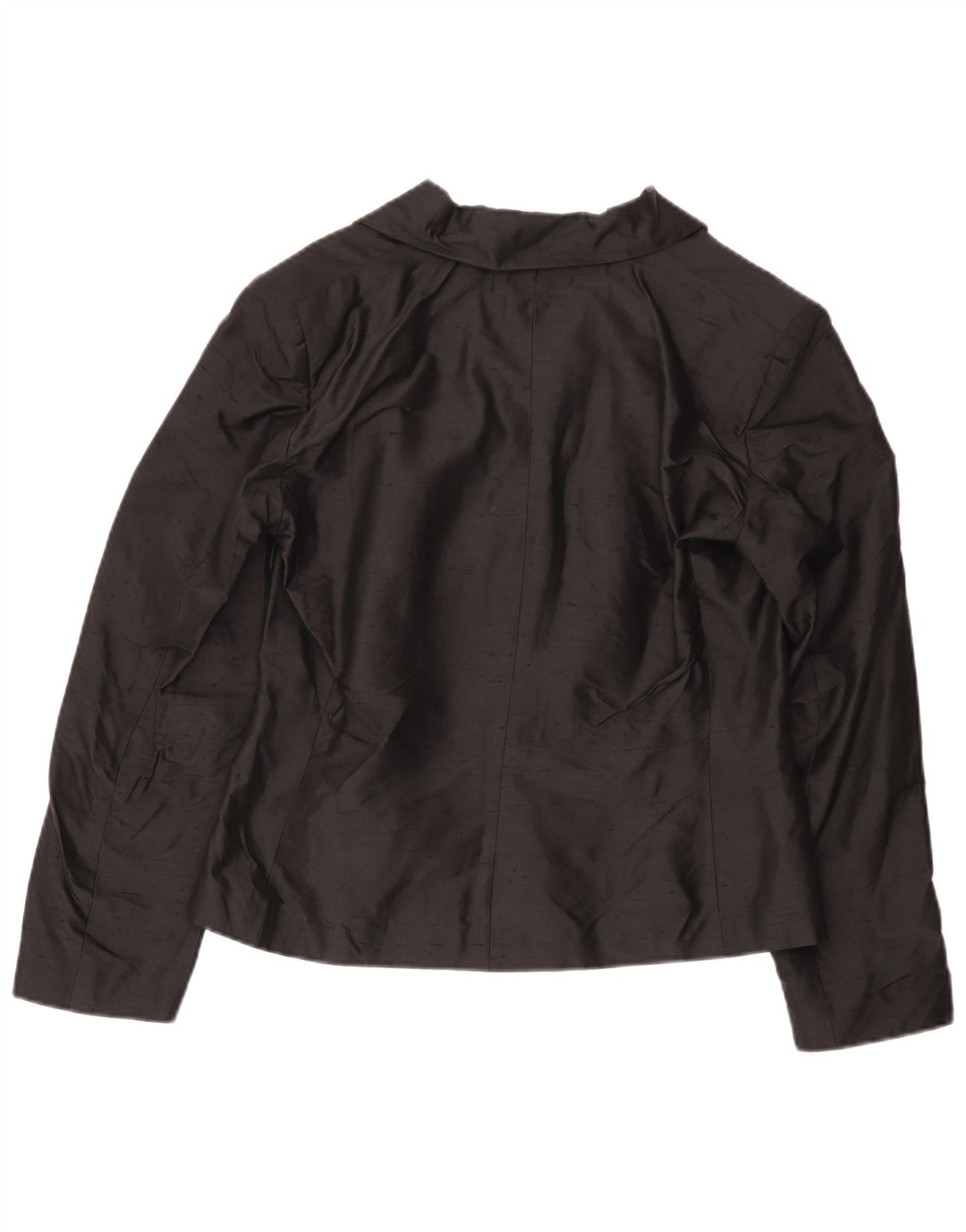 Luisa Spagnoli Womens 3 Button Blazer Jacket IT 46 Large Black Silk
