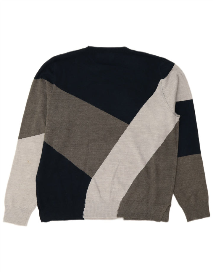Marks & Spencer Womens Crew Neck Jumper Sweater UK 14 Large Grey