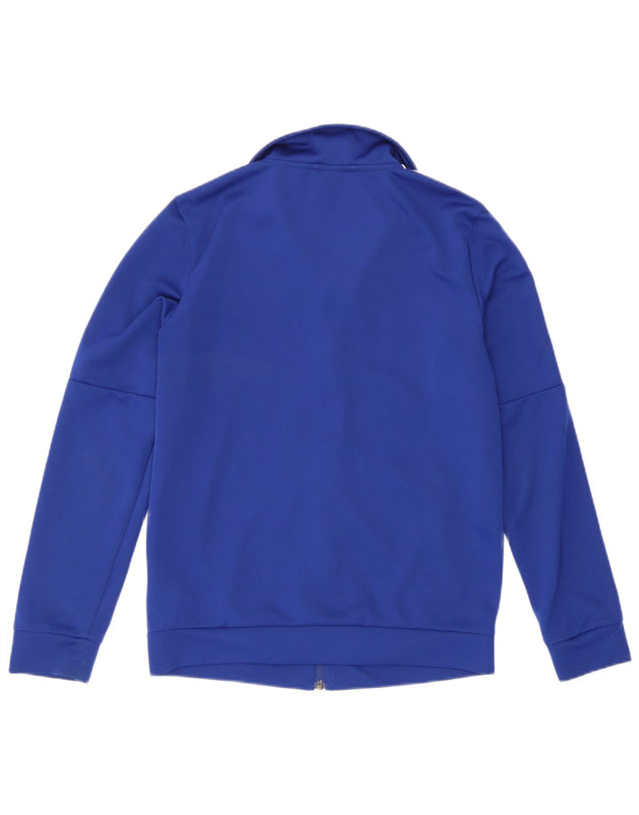 Adidas Womens Tracksuit Top Jacket UK 12/14 Medium Blue Polyester