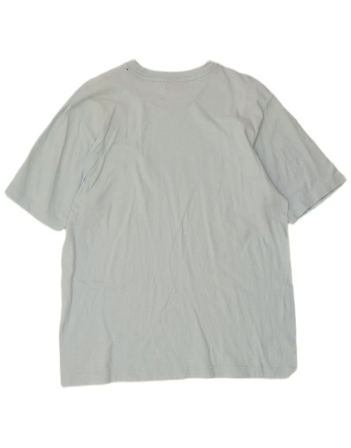 Champion Mens Graphic T-Shirt Top Large Blue