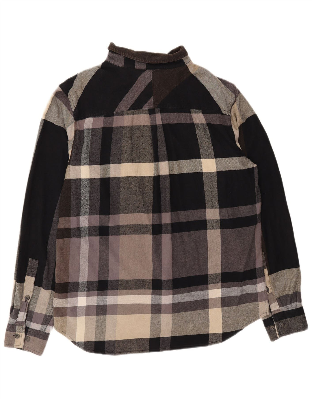 Columbia Mens Flannel Shirt Large Brown Plaid Cotton