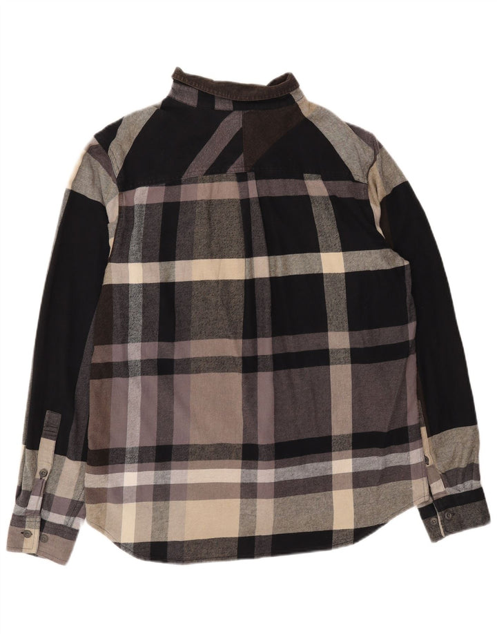 Columbia Mens Flannel Shirt Large Brown Plaid Cotton