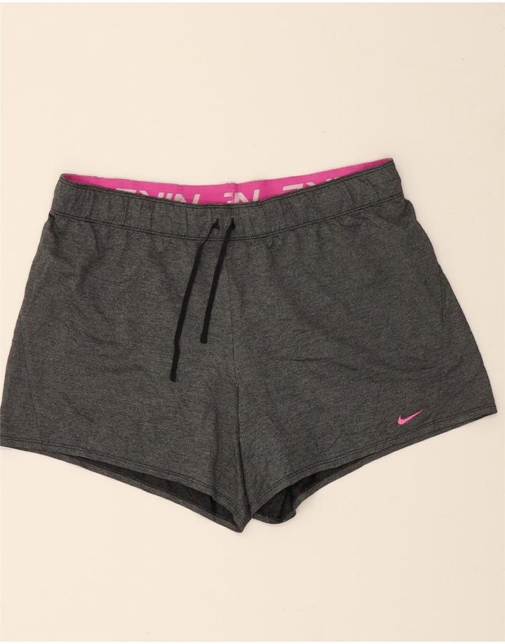 NIKE Womens Dri Fit Sport Shorts UK 18 XL  Grey Polyester Vintage Nike and Second-Hand Nike from Messina Hembry 