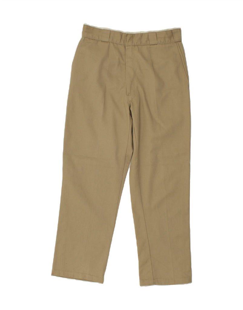 DICKIES Mens Straight Casual Trousers W34 L27 Beige Polyester Vintage Dickies and Second-Hand Dickies from Messina Hembry 