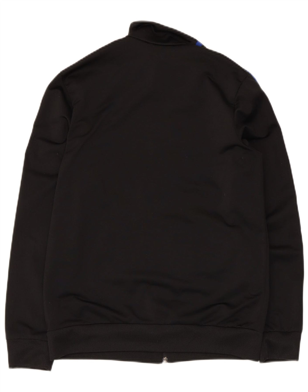 Adidas Boys Graphic Tracksuit Top Jacket 13-14 Years Black Polyester