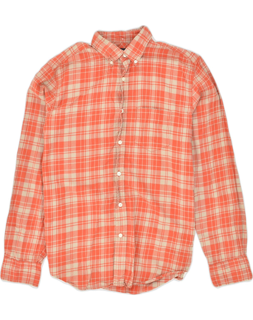 GAP Mens Shirt Large Orange Check Cotton | Vintage Gap | Thrift | Second-Hand Gap | Used Clothing | Messina Hembry 