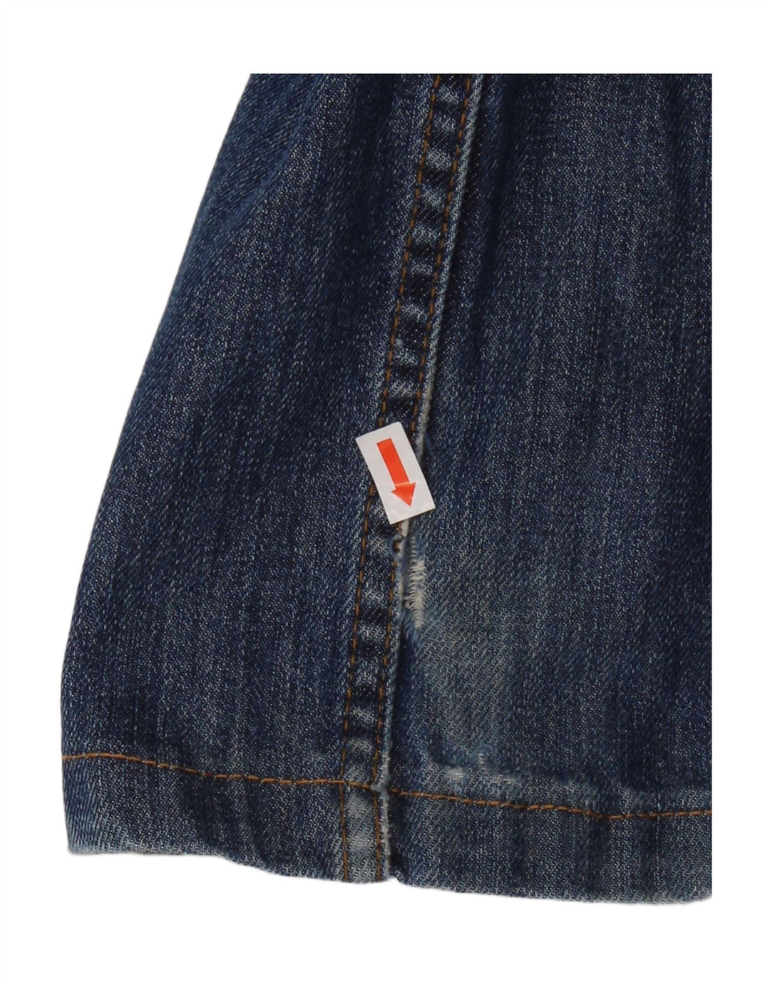 Massimo Dutti Mens Distressed Straight Jeans EU 42 Large W32 L29 Blue