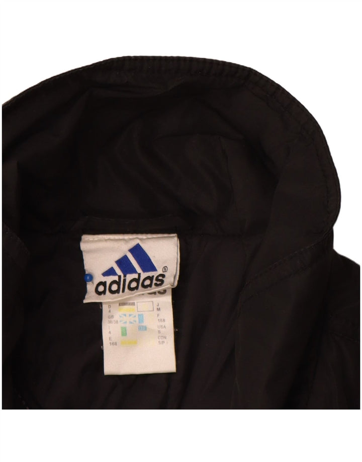 Adidas Mens Rain Jacket UK 36/38 Small Black Polyamide