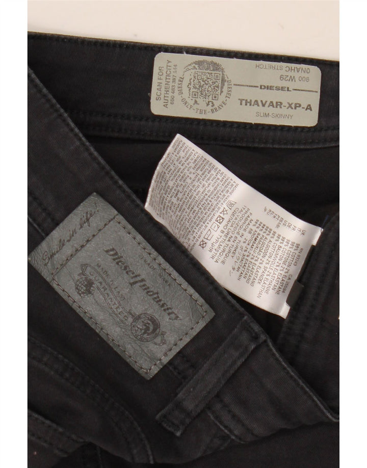 Diesel Womens Thavar-XP-A Slim Skinny Jeans W29 L30 Black Cotton