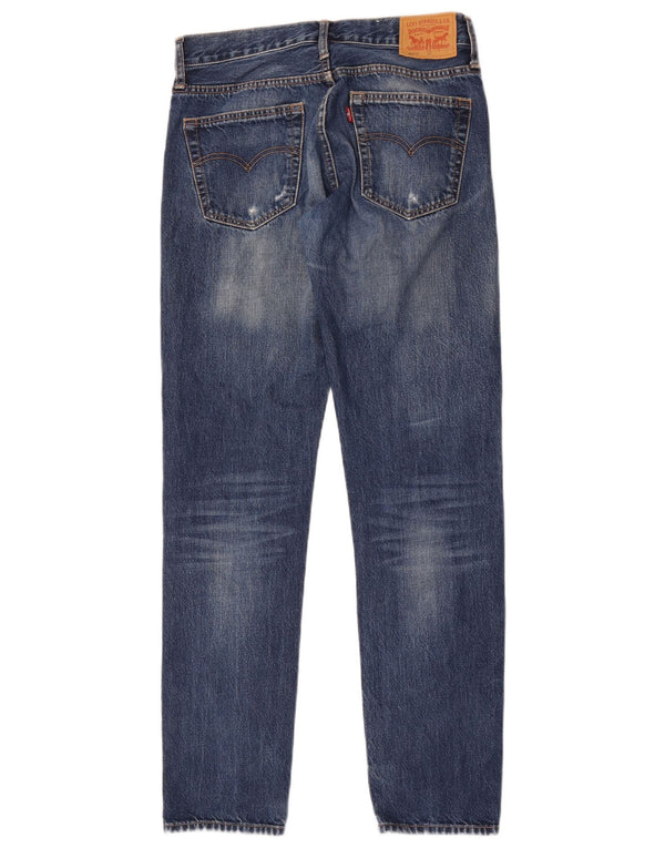 Levi's Boys 501 Distressed Straight Jeans 15-16 Years W30 L32 Blue Cotton