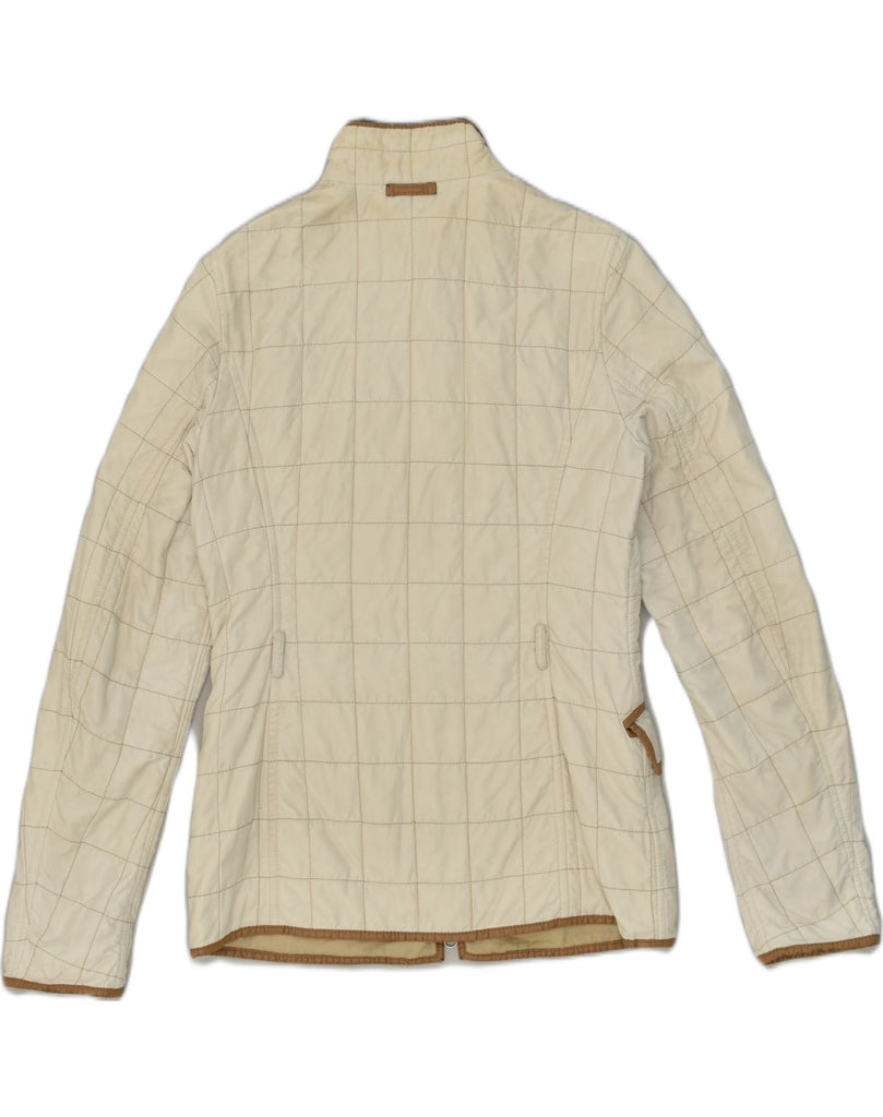 FAY Womens Quilted Jacket UK 8 Small Beige Polyester | Vintage Vintage | Thrift | Second-Hand Vintage | Used Clothing | Messina Hembry 