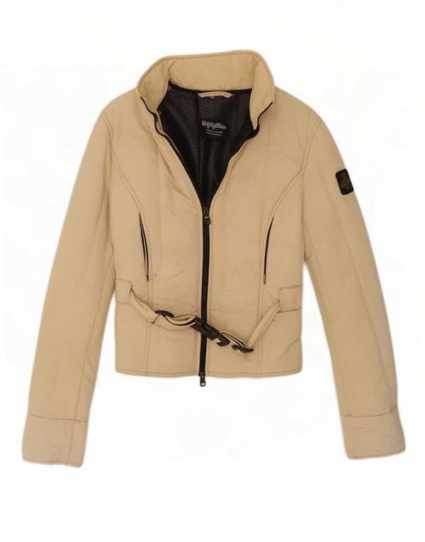 Refrigiwear Womens Rain Jacket UK 10 Small Beige Nylon