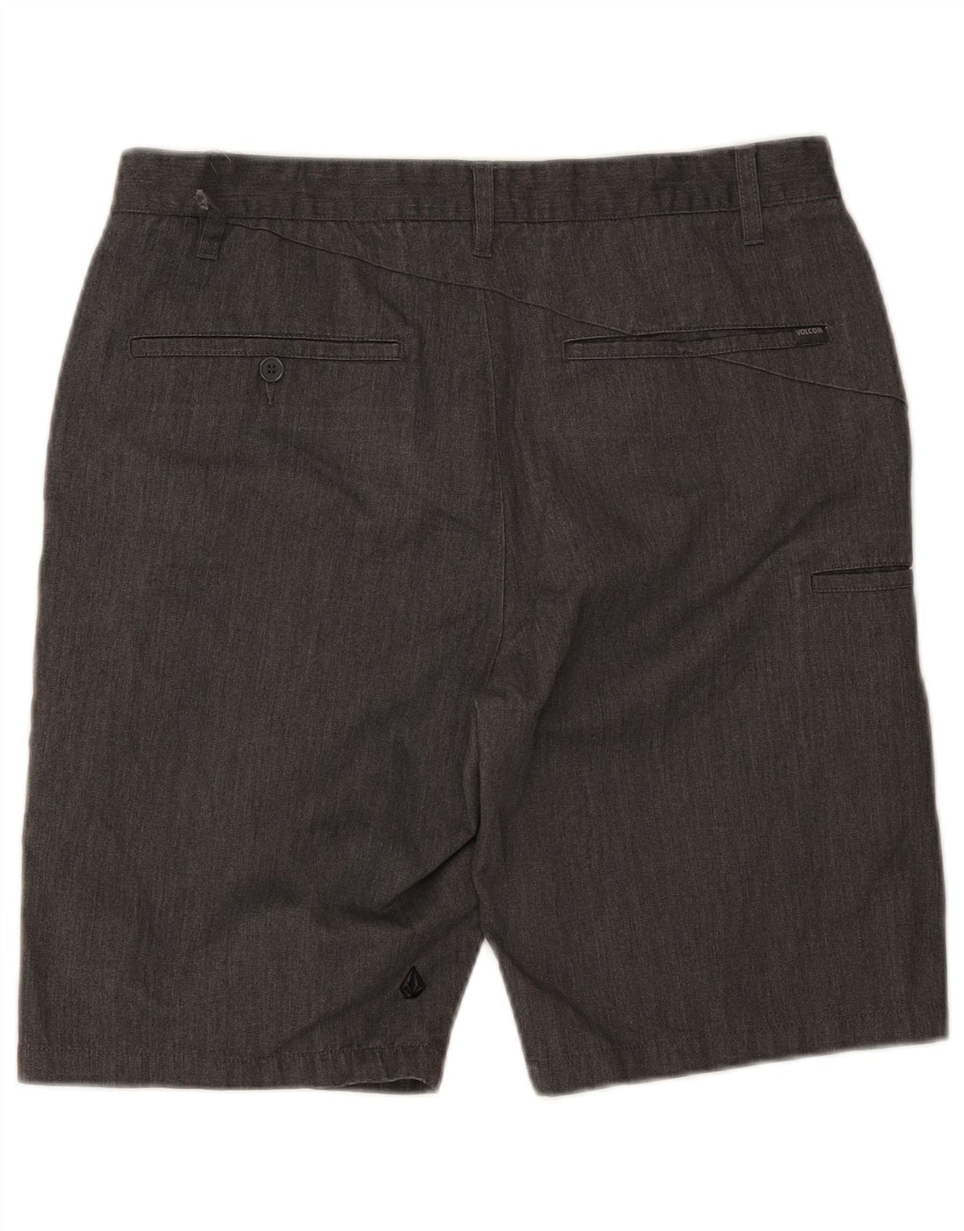 Volcom Mens Chino Shorts W34 Large Grey Flecked Cotton