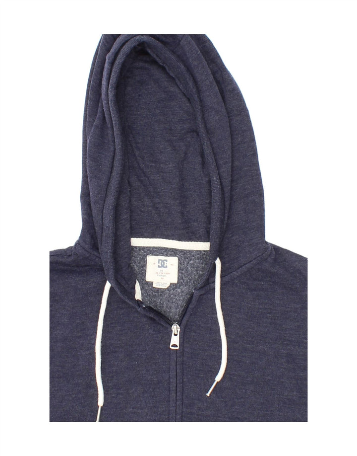 DC Boys Zip Hoodie Sweater 10-11 Years XS Navy Blue Cotton Vintage DC and Second-Hand DC from Messina Hembry 
