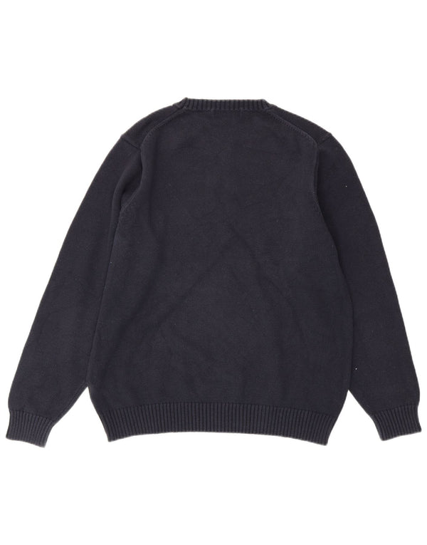 MARKS & SPENCER Mens Crew Neck Jumper Sweater UK 38/40 Medium Navy Blue