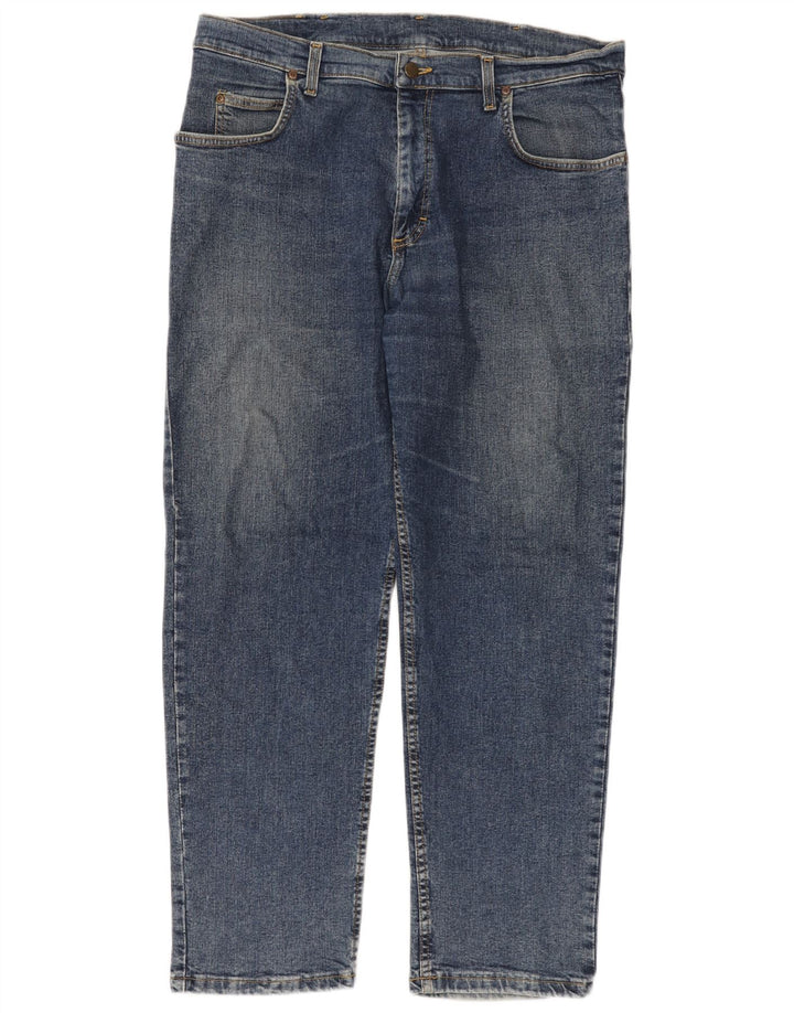 LEE Mens Brooklyn Straight Jeans W38 L30 Blue Cotton