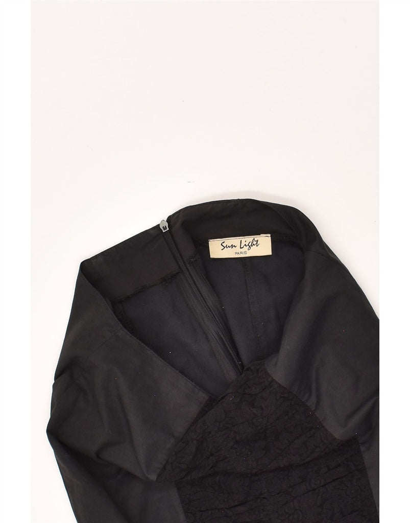 VINTAGE Womens Maxi Skirt W28 Medium Black Floral | Vintage Vintage | Thrift | Second-Hand Vintage | Used Clothing | Messina Hembry 