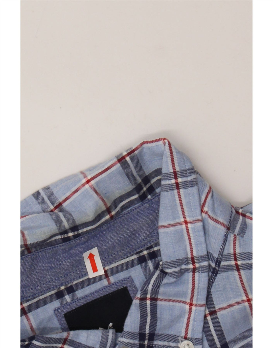 Crew Clothing Mens Slim Fit Flannel Shirt XL Blue Check Cotton