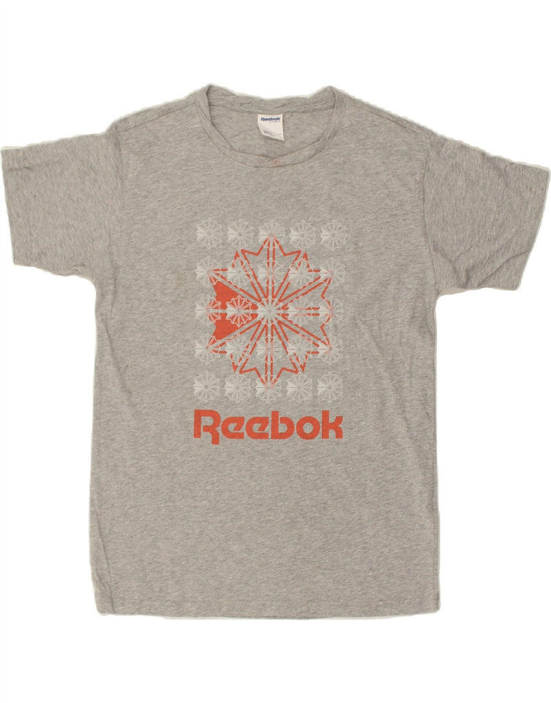 REEBOK Mens Graphic T-Shirt Top Small Grey Cotton | Vintage Reebok | Thrift | Second-Hand Reebok | Used Clothing | Messina Hembry 