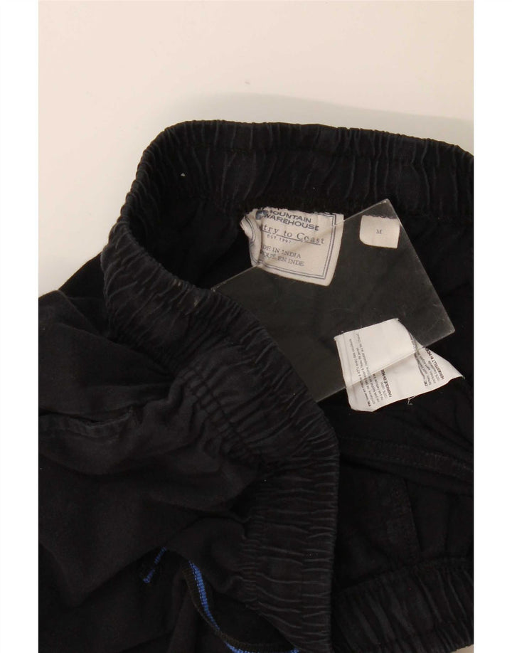 Mountain Warehouse Mens Tracksuit Trousers Joggers Medium Black Cotton