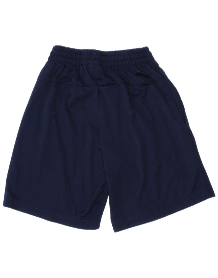 Adidas Boys Climalite Graphic Sport Shorts 5-6 Years  Navy Blue Polyester