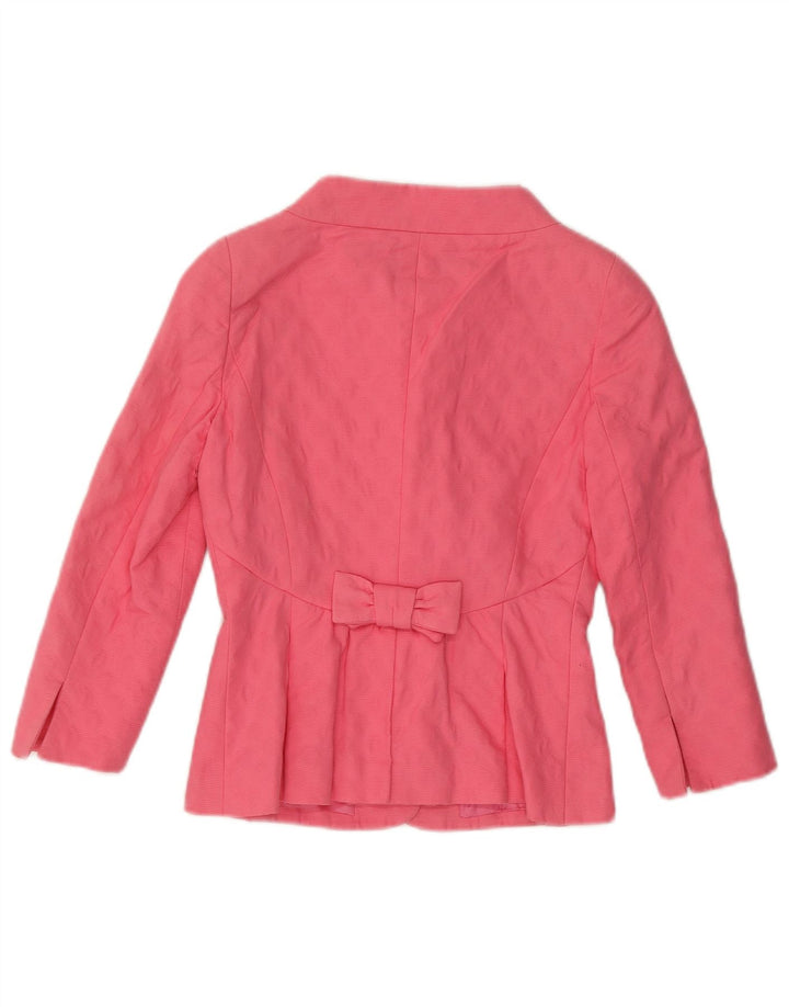 LUISA SPAGNOLI Womens 3/4 Sleeve 5 Button Blazer Jacket IT 40 Small Pink