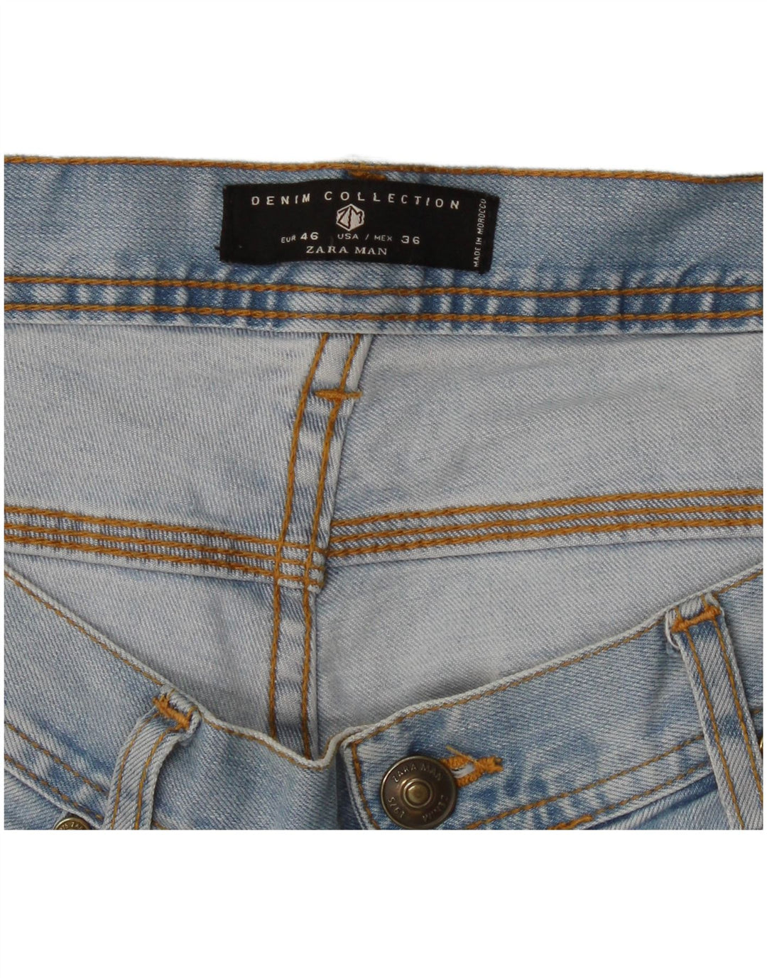 Zara Mens Slim Jeans EU 46 XL W36 L32 Blue