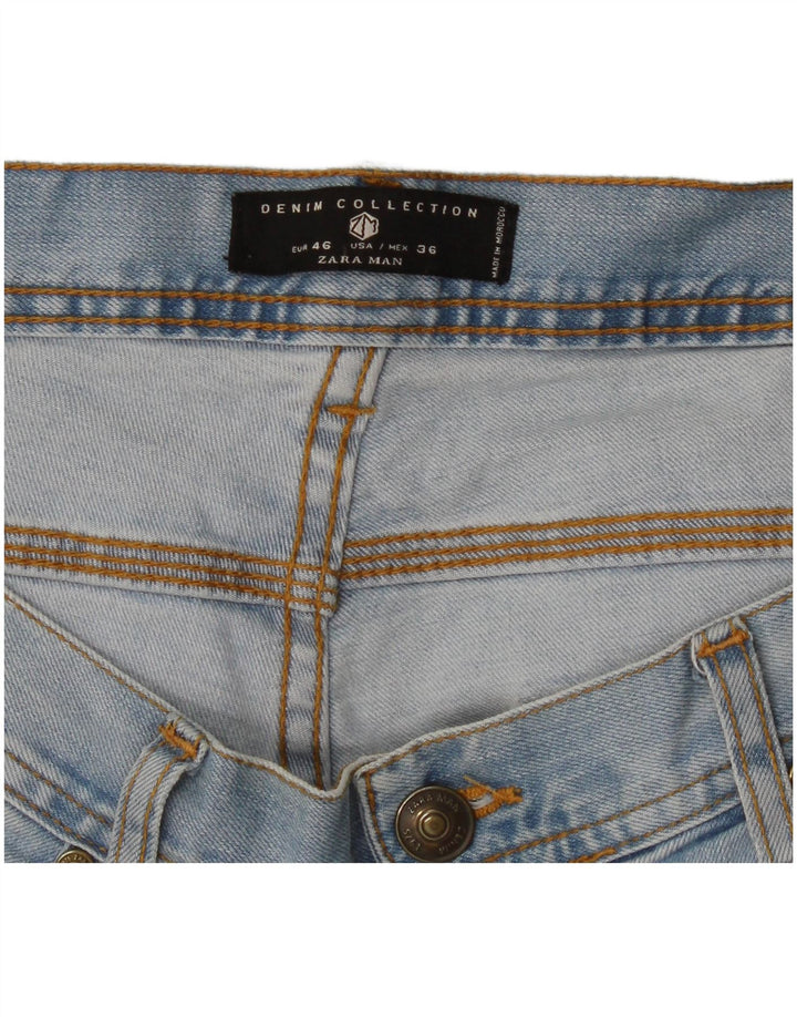 Zara Mens Slim Jeans EU 46 XL W36 L32 Blue