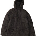 Adidas Womens Hooded Padded Jacket EU 40 Medium Black Polyester