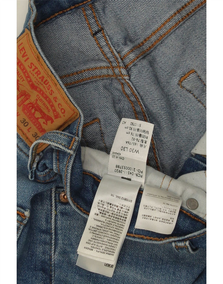 Levi's Mens 511 Slim Jeans W30 L30 Blue Cotton
