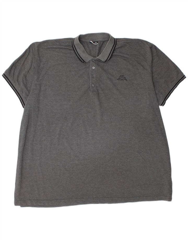 KAPPA Mens Polo Shirt 6XL Grey Polyester