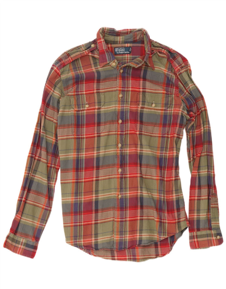 Polo Ralph Lauren Mens Shirt Large Multicoloured Plaid Cotton