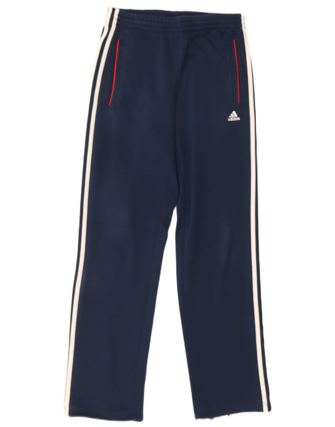 Adidas Mens Full Tracksuit UK 36/38 Small Navy Blue Colourblock Polyester