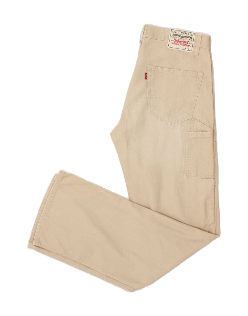 LEVI'S Mens Straight Chino Trousers W31 L34 Beige Cotton Vintage Levi's and Second-Hand Levi's from Messina Hembry 