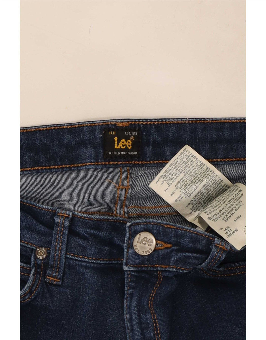 Lee Womens Skinny Jeans W30 L28 Navy Blue Cotton