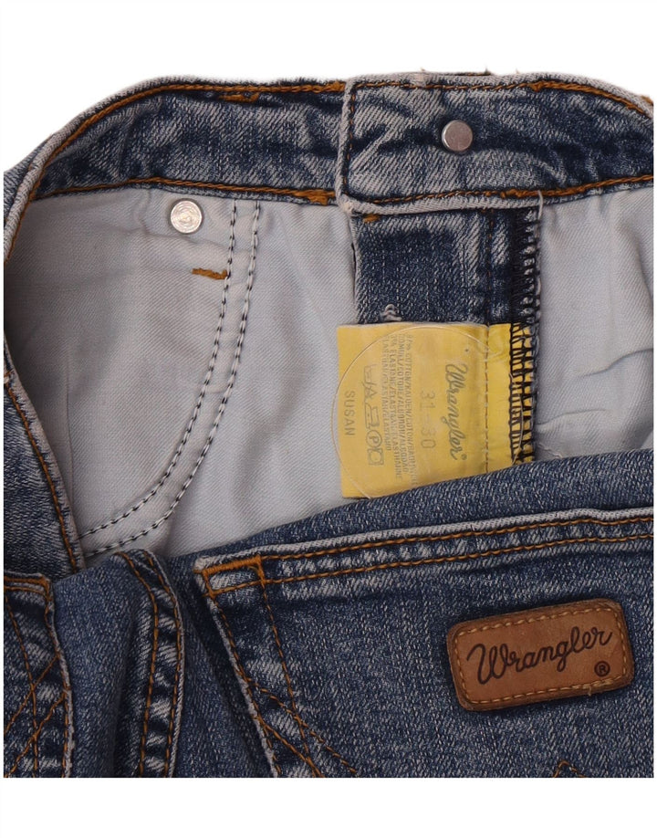 Wrangler Womens Susan Slim Jeans W31 L30 Blue Cotton