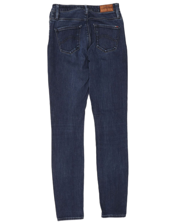 Tommy Hilfiger Womens Skinny Jeans W28 L32 Navy Blue Cotton