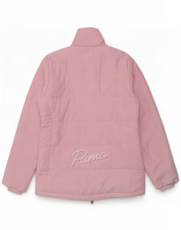 Puma Girls Graphic Padded Jacket 13-14 Years Pink