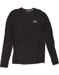 UNDER ARMOUR Mens Fitted Top Long Sleeve Small Black