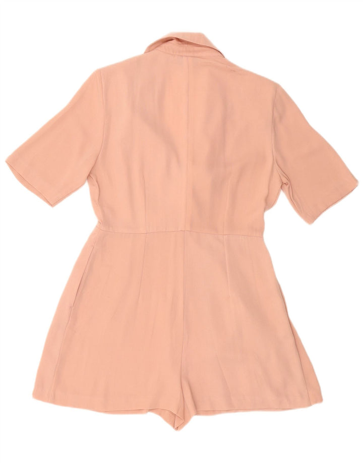 TOPSHOP Womens Playsuit UK 10 Small  Pink Polyester