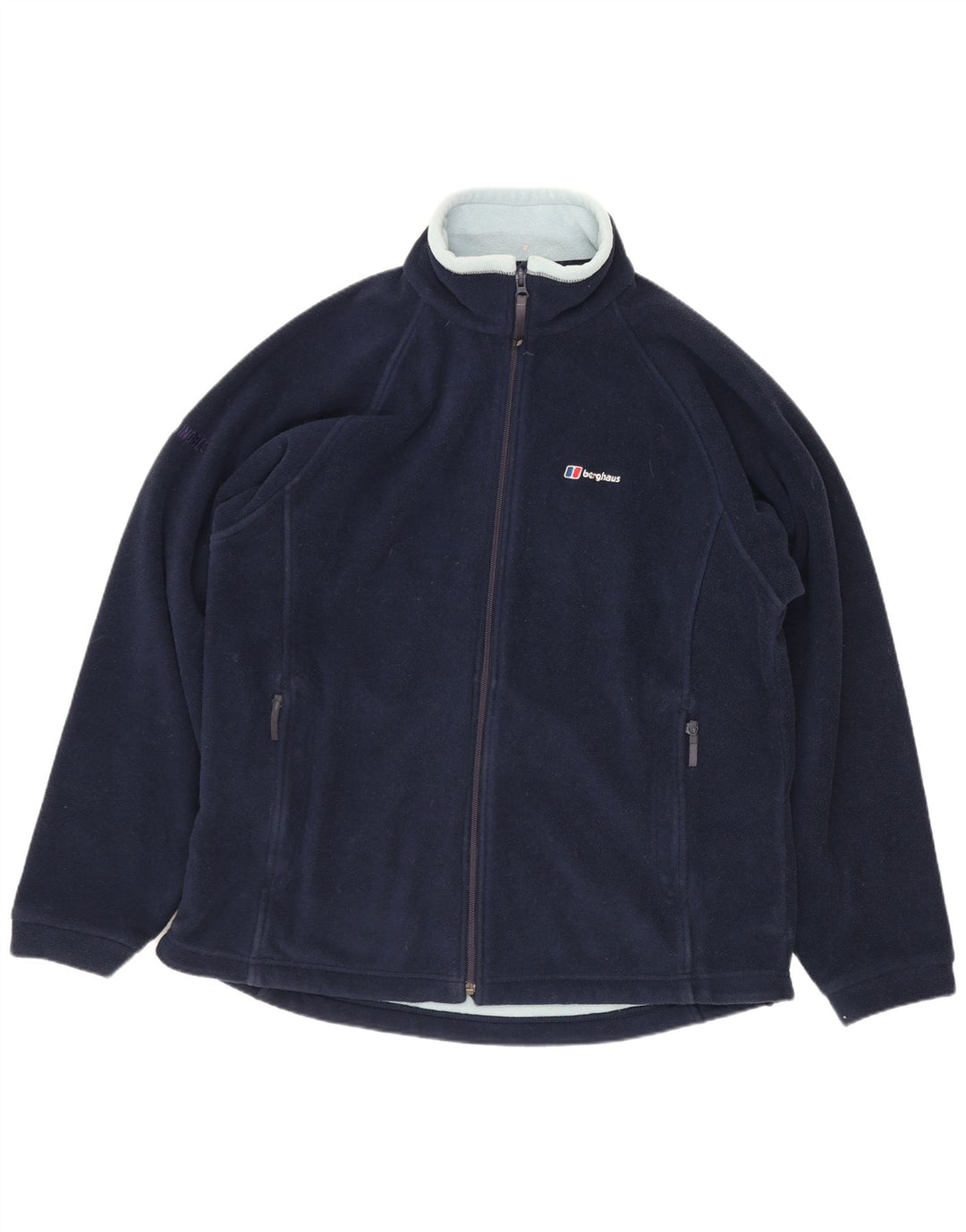 Berghaus Womens Fleece Jacket UK 16 Large Navy Blue Polyester