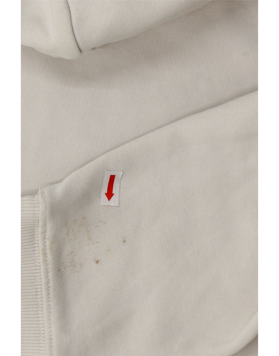TOMMY HILFIGER Mens Graphic Hoodie Jumper Small White Cotton Vintage Tommy Hilfiger and Second-Hand Tommy Hilfiger from Messina Hembry 
