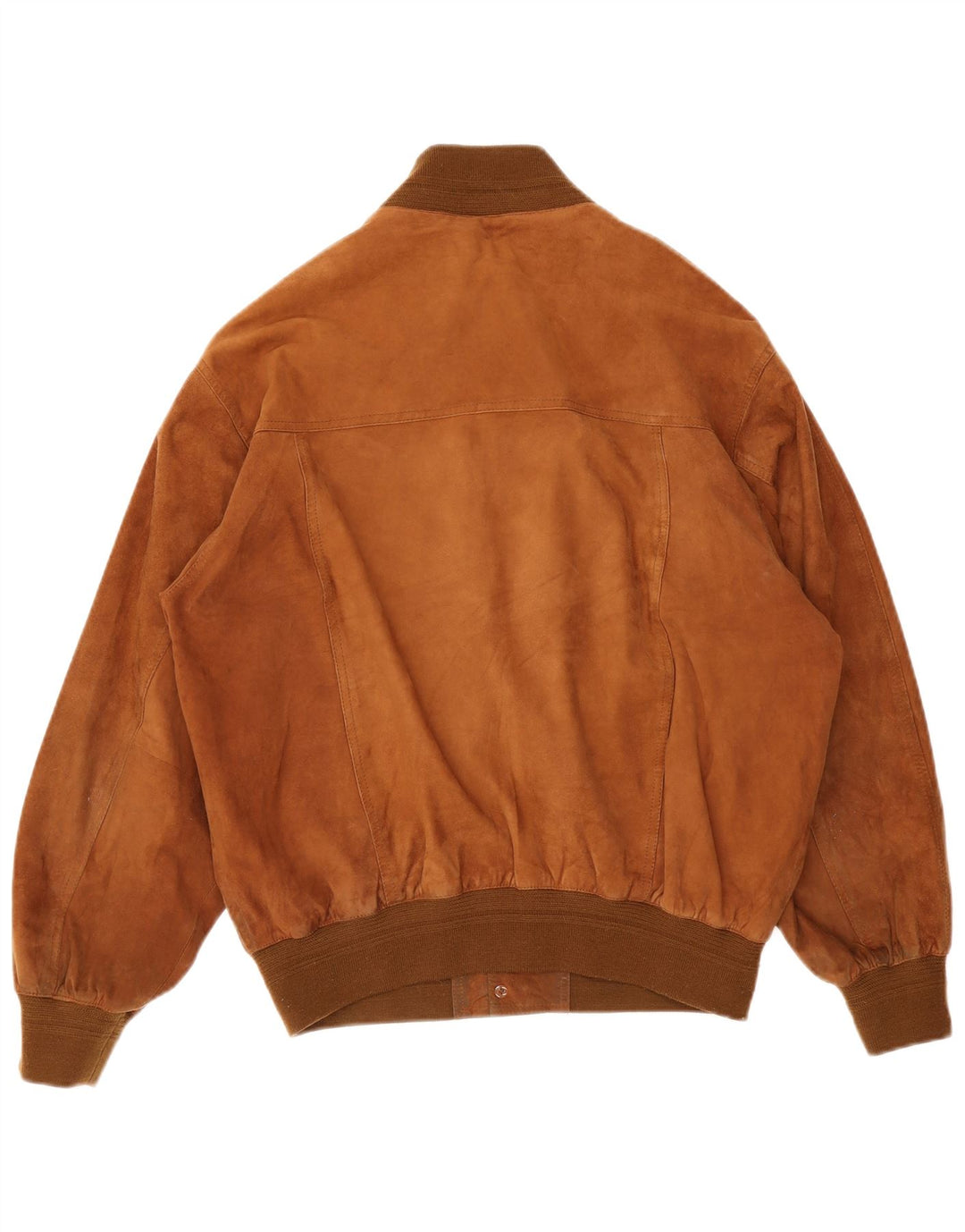 Bata and More Mens Suede Bomber Jacket IT 50 Large Brown Leather