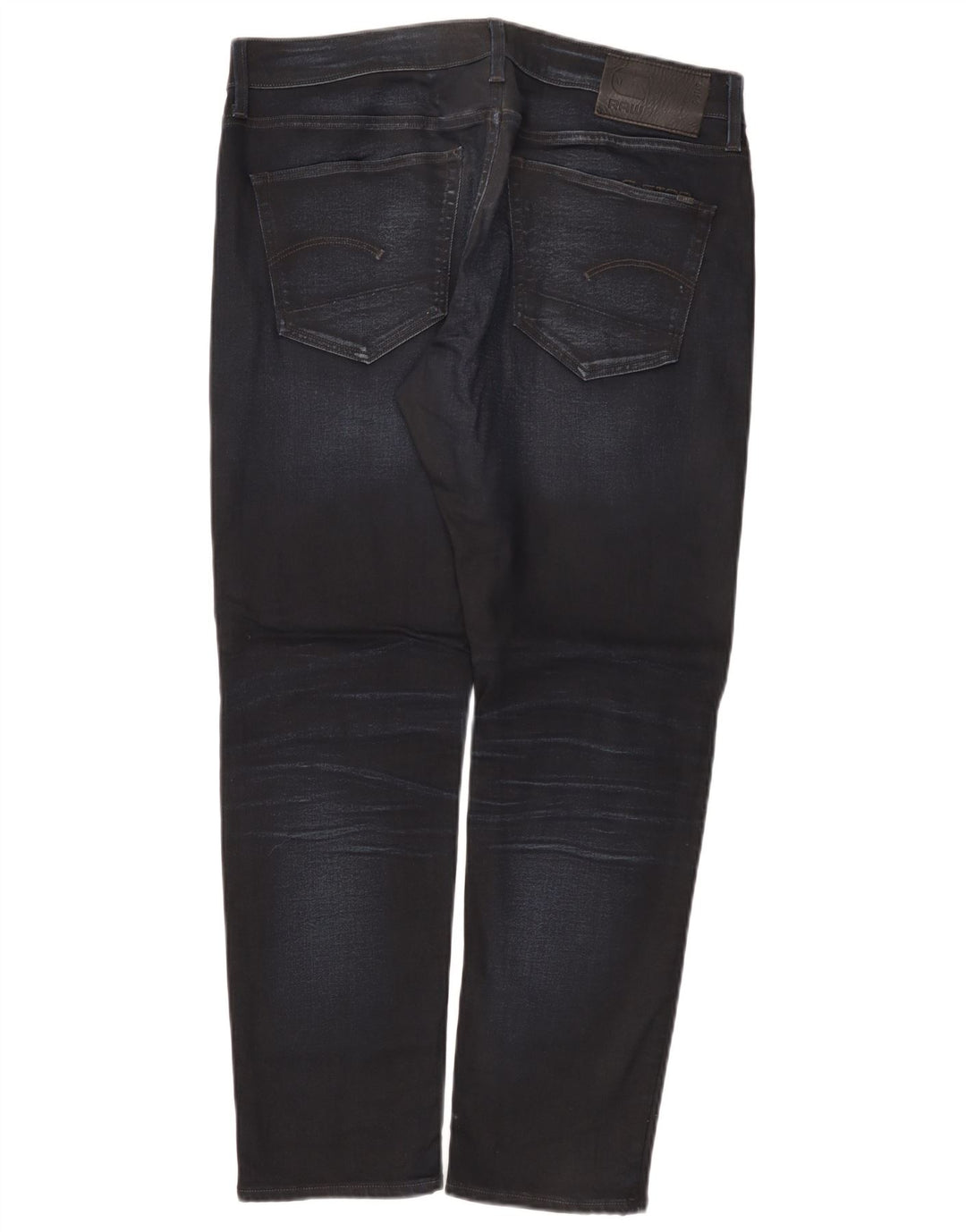 G-Star Mens 3301 Slim Jeans W36 L30 Navy Blue Cotton