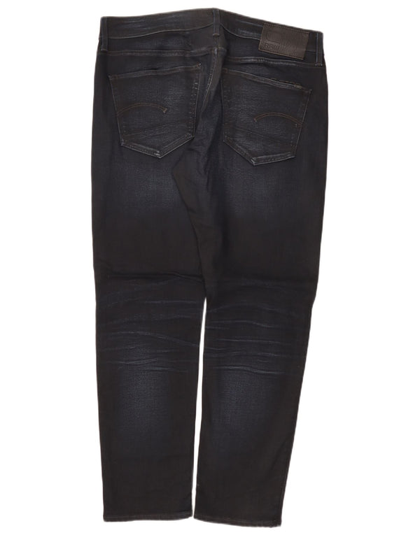 G-Star Mens 3301 Slim Jeans W36 L30 Navy Blue Cotton