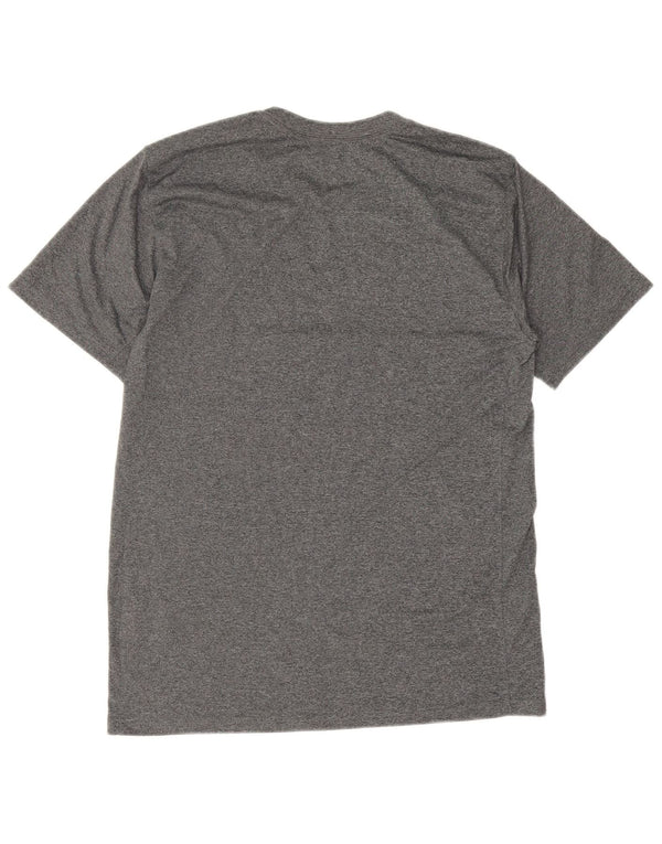 Nike Mens Dri Fit T-Shirt Top Large Grey Flecked Polyester