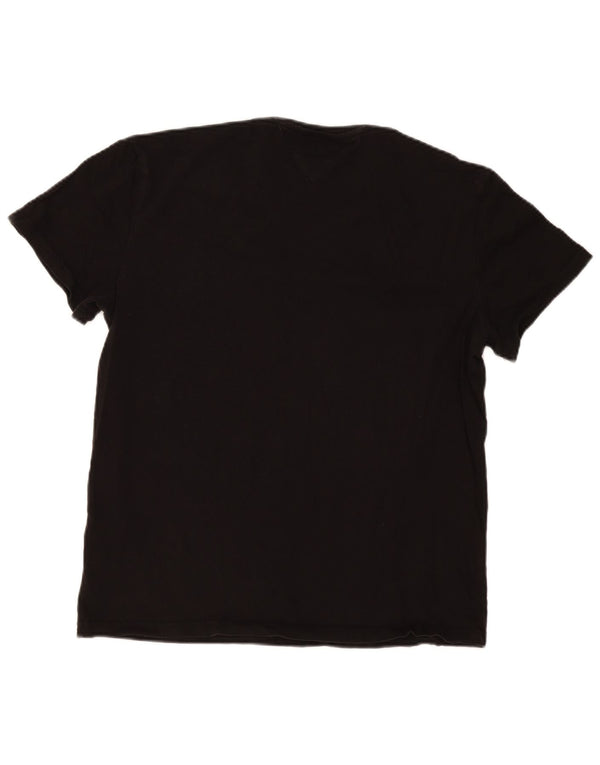 Tommy Hilfiger Mens T-Shirt Top Large Black
