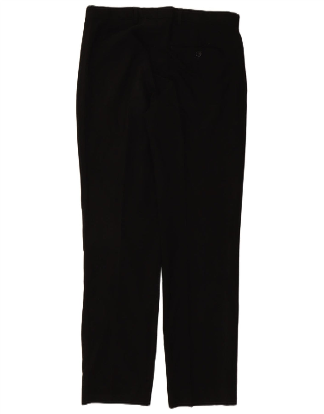 Marks & Spencer Mens Regular Fit Suit Trousers W32 L31 Black Polyester
